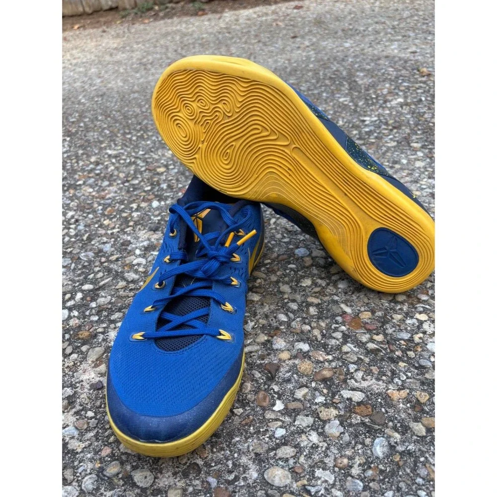 Nike Kobe 9 EM Gym Blue University Gold Mens Basketball Shoes 646701-474 US 13